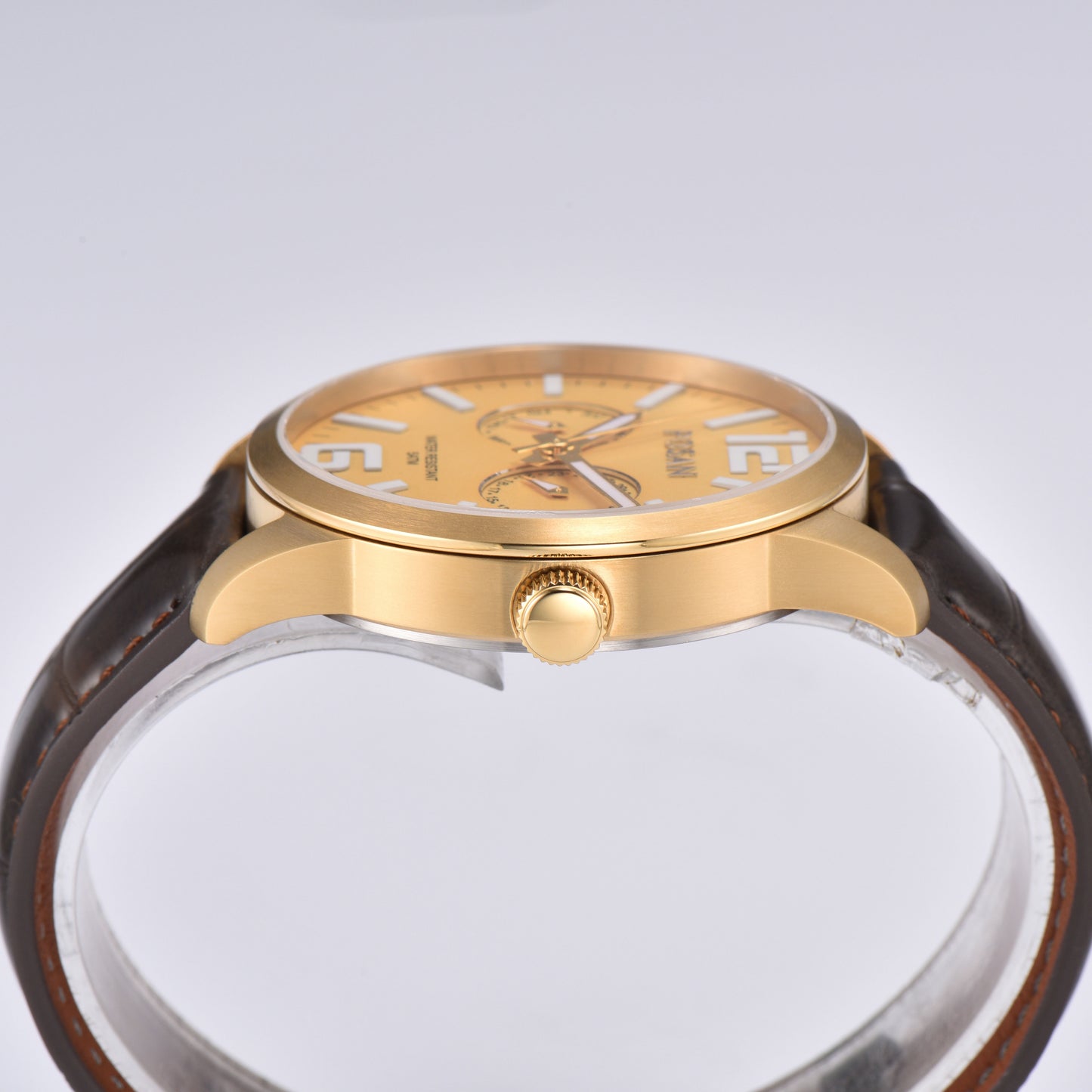 POSAN Watch PSW-005G Dual-Eye Titanium Alloy Watch with Spherical Sapphire Crystal, Calendar Display & Ultra-Light Design