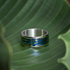 PSR-001 Gradient Damascus Titanium Rainbow Ring with IPH Technology