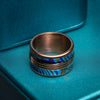 PSR-002 3D Triple-Band Damascus Titanium Ring