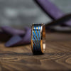 PSR-001 Gradient Damascus Titanium Rainbow Ring with IPH Technology
