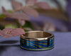 PSR-001 Gradient Damascus Titanium Rainbow Ring with IPH Technology