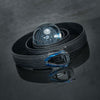 PSB-003 Damascus Titanium Ratchet Buckle Belt with Rainbow Anodized Finish