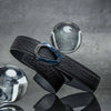 PSB-003 Damascus Titanium Ratchet Buckle Belt with Rainbow Anodized Finish