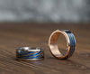 PSR-001 Gradient Damascus Titanium Rainbow Ring with IPH Technology
