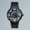 PSW-001 BLACK Gradient Damascus Titanium Watch