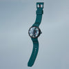 PSW-001 GREEN Gradient Damascus Titanium Watch