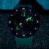 PSW-001 GREEN Gradient Damascus Titanium Watch