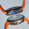 PSW-001 ORANGE Gradient Damascus Titanium Watch